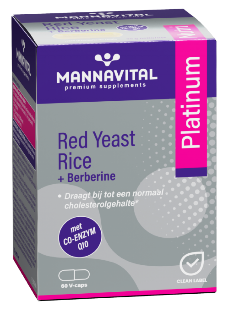 Red Yeast Rice + Berberine Platinum - 60 V-caps 