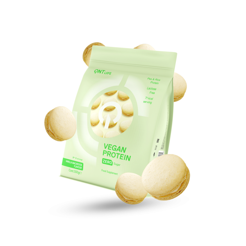 Vegan Protein vanille macaron 500gr