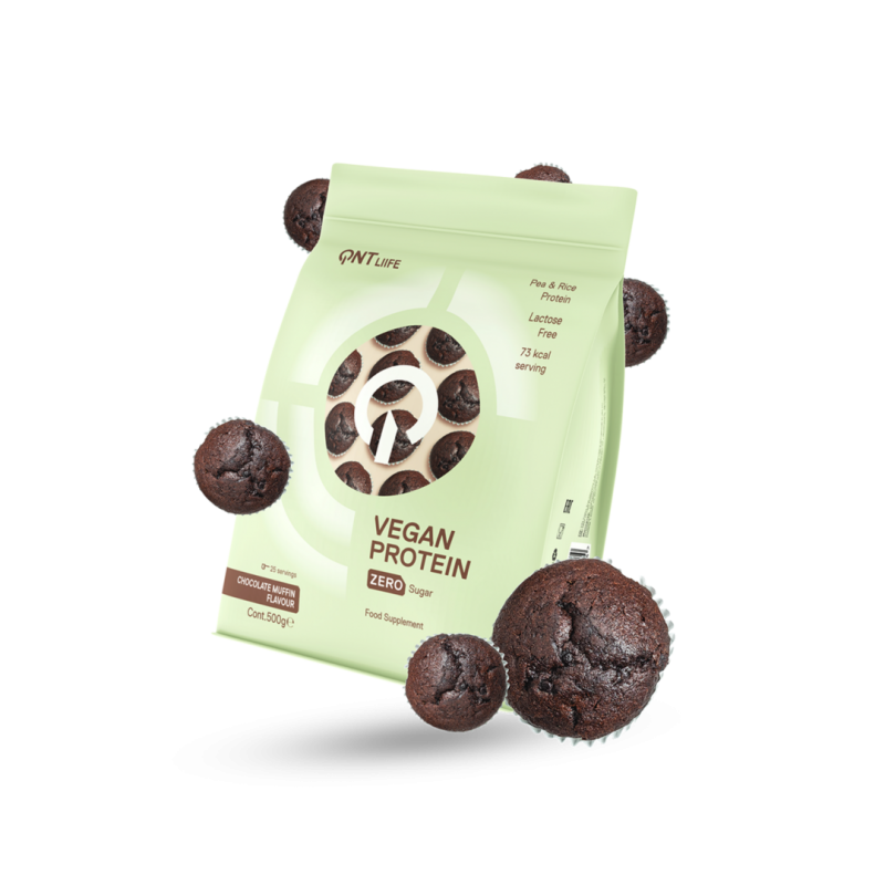 Vegan Protein chocolade muffin 500gr