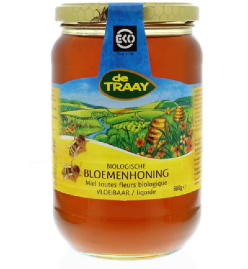 biologische bloemenhoning vloeibaar  900g  (ecocheques)