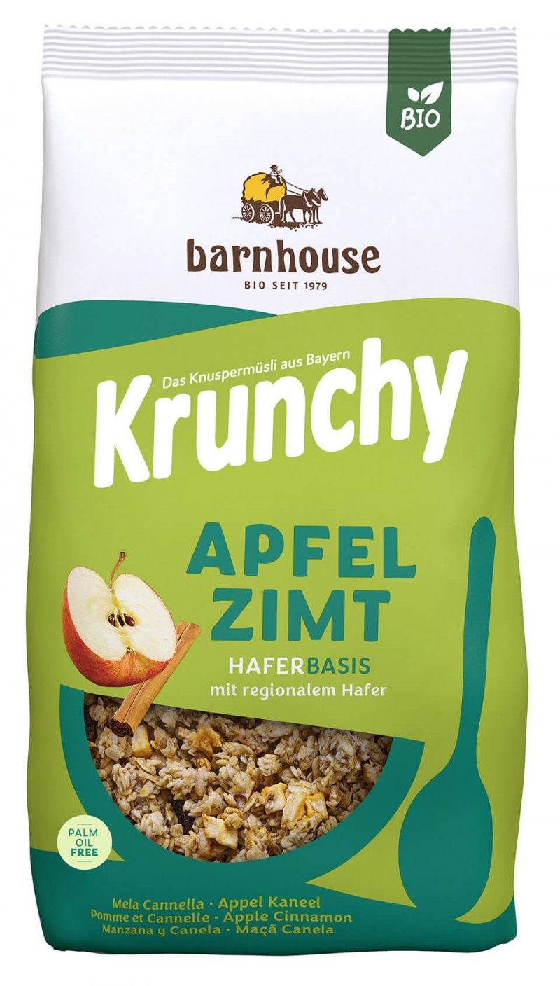 Krunchy appel-kaneel bio 750g 