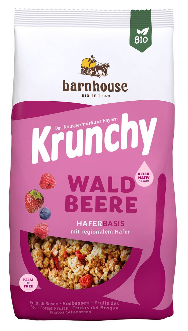 Krunchy bosvruchten puur z.s. bio 750g