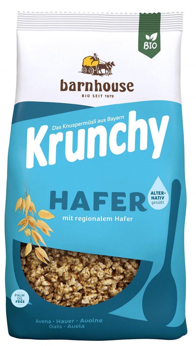Krunchy haver puur z.s. bio 375g 