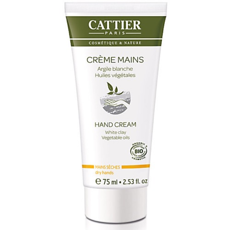 Handcreme witte klei droge handen bio 75ml 