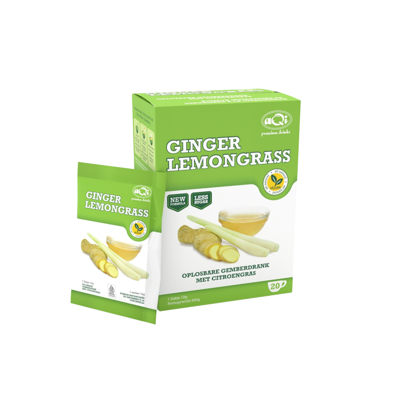 Ginger lemongrass oplosbare gemberdrank.  Vervanger van de Gold choice 