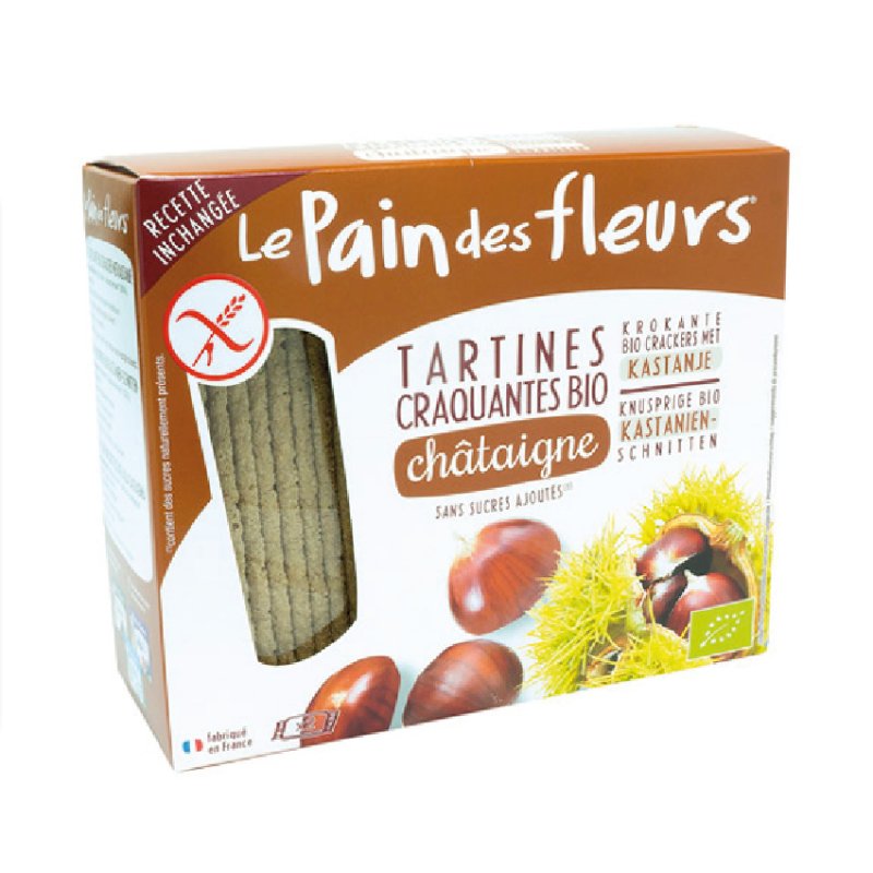 Krokante BIO Crackers: Kastanje