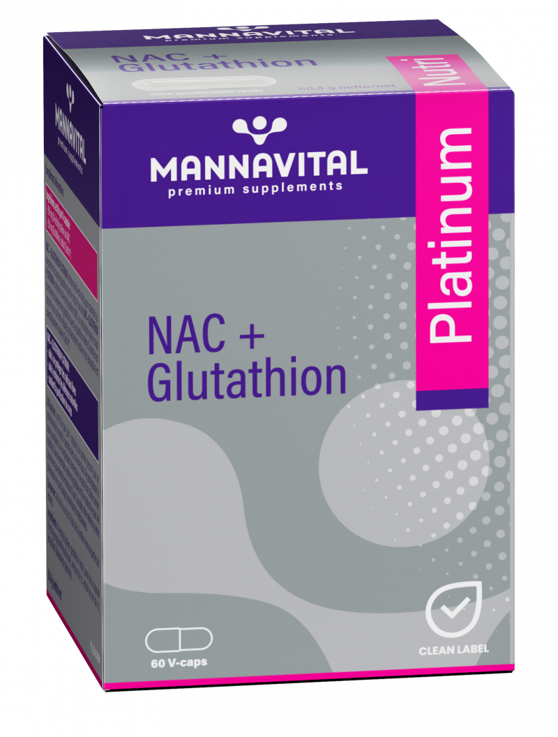 NAC + Glutathion Platinum - 60 V-caps 