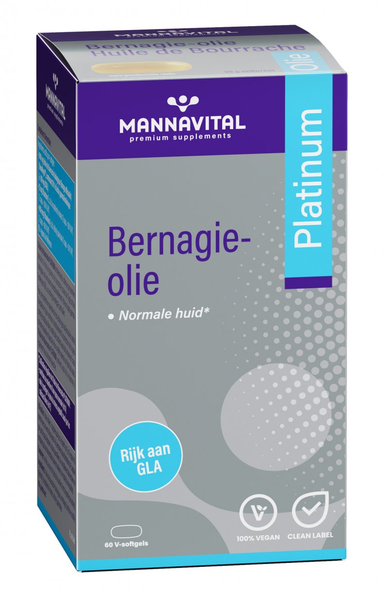 Bernagie-olie Platinum - 60 V-softgels 