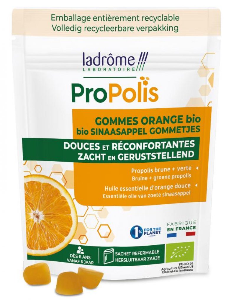 Propolis sinaasappel gommetjes DOYPACK - 45 gr