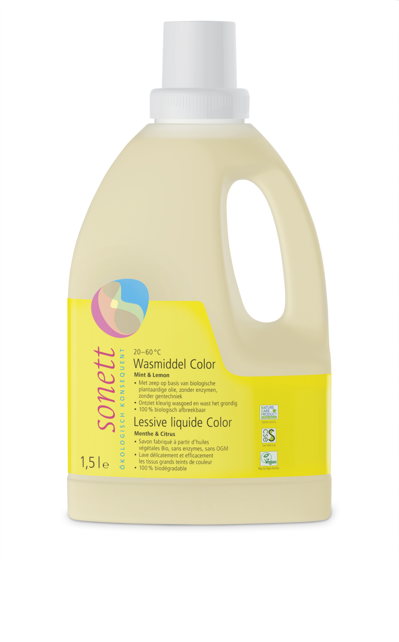 Wasmiddel color munt & citroen 1.5L 