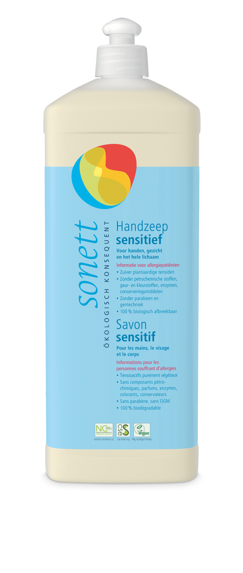 Sonett Handzeep sensitief 1L Refill