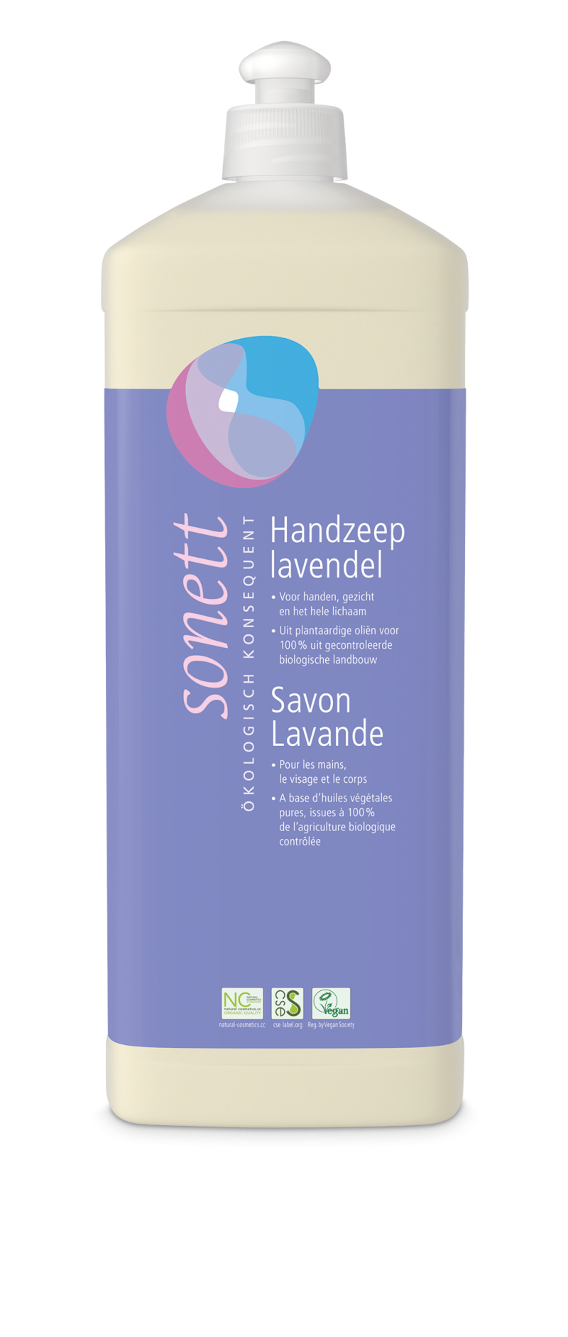 Sonett Handzeep lavendel 1L Refill
