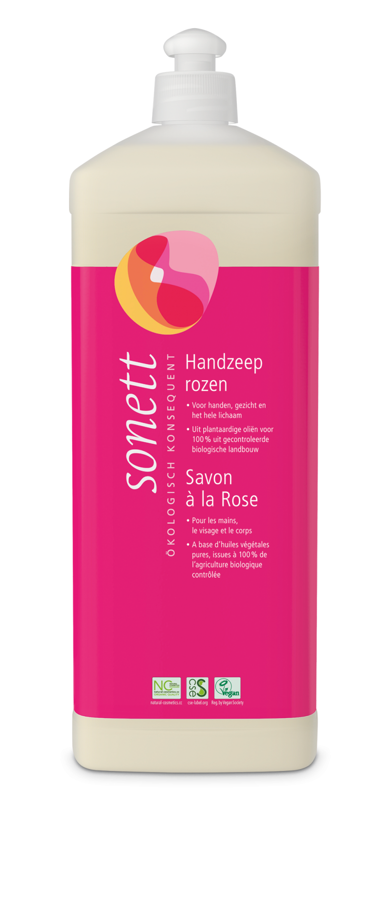 Sonett Handzeep rozen 1L refill