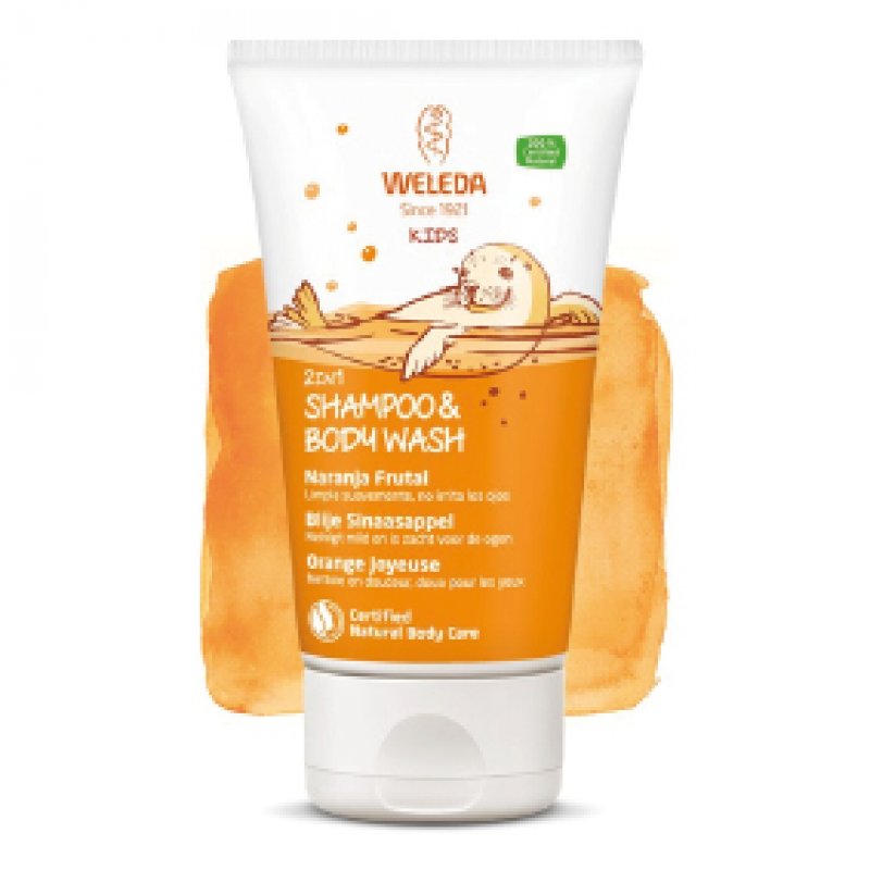Kids - 2 in 1 - Shampoo & Body Wash - Blije Sinaasappel