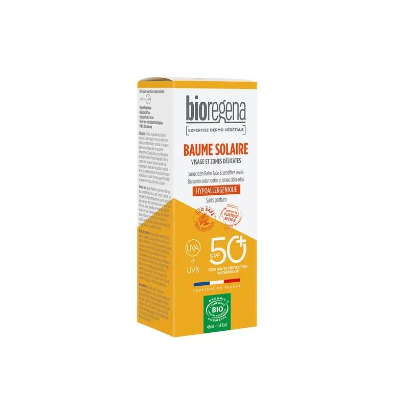 Crème solaire ( Sunscreen balm face & sensitive areas) 50+SPF 40ml 
