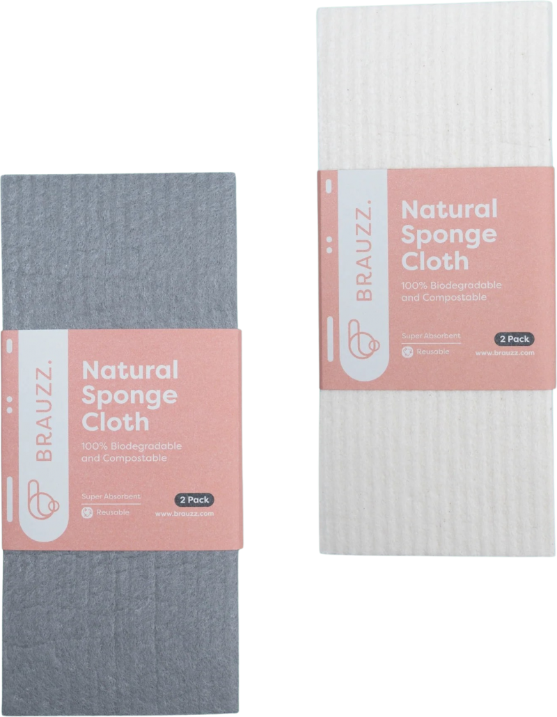 Natuurlijke sponsdoek (set van 2)