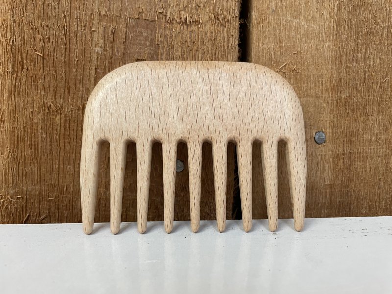Afro kam beukenhout 90 mm  (ECO)(art1792)