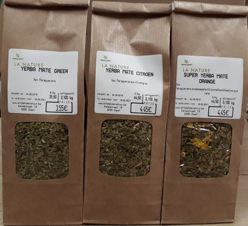 Yerba Maté proefpakket 3 soorten Green, Citroen, Orange (cadeaupass)