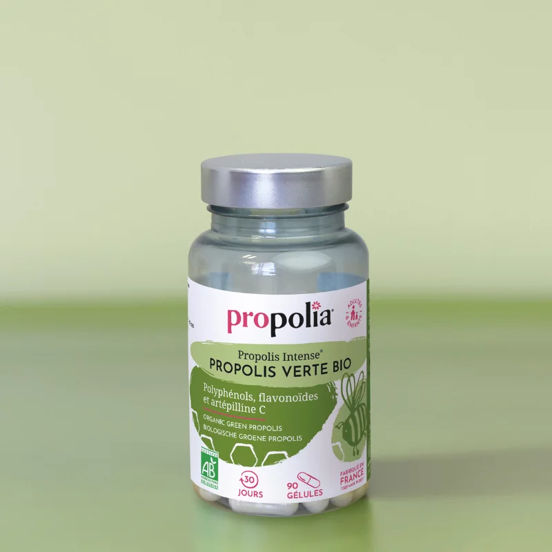 Organic green propolis capsules 