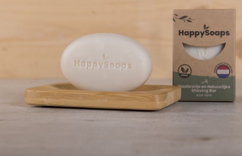 Happysoaps shaving bar aloe vera