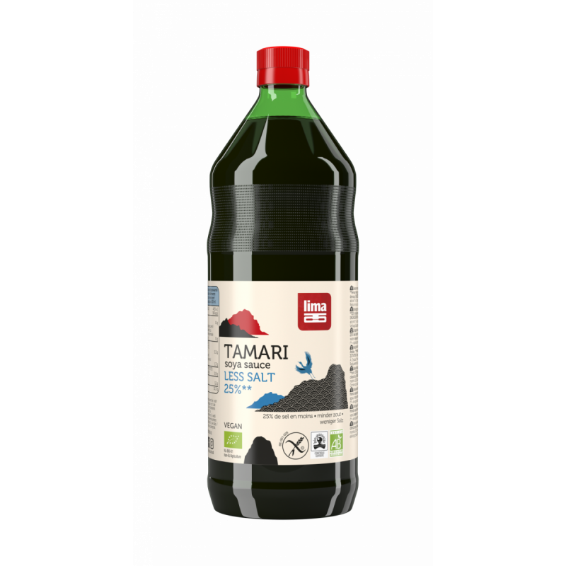 Tamari 25% less salt soja saus 500ml 