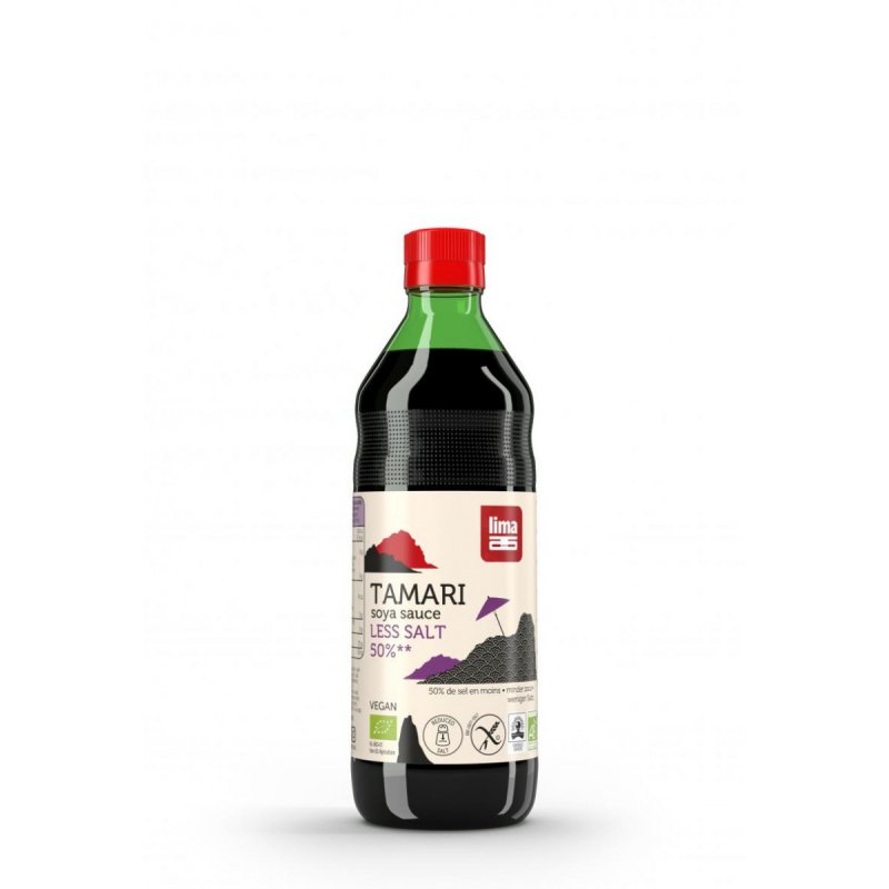 Tamari 50% less salt soja saus 250ml