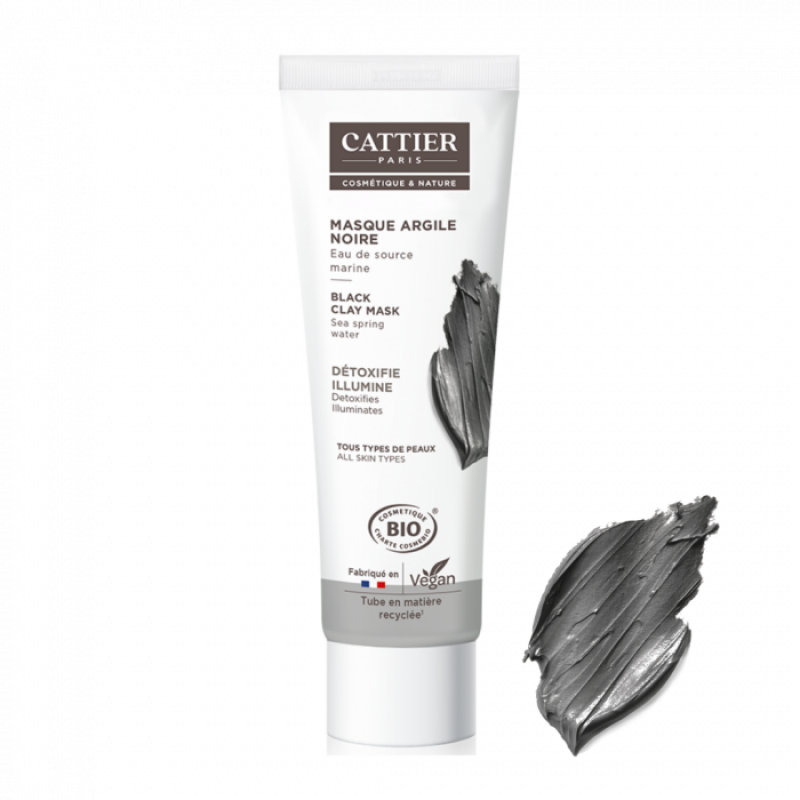 klei masker zwart 