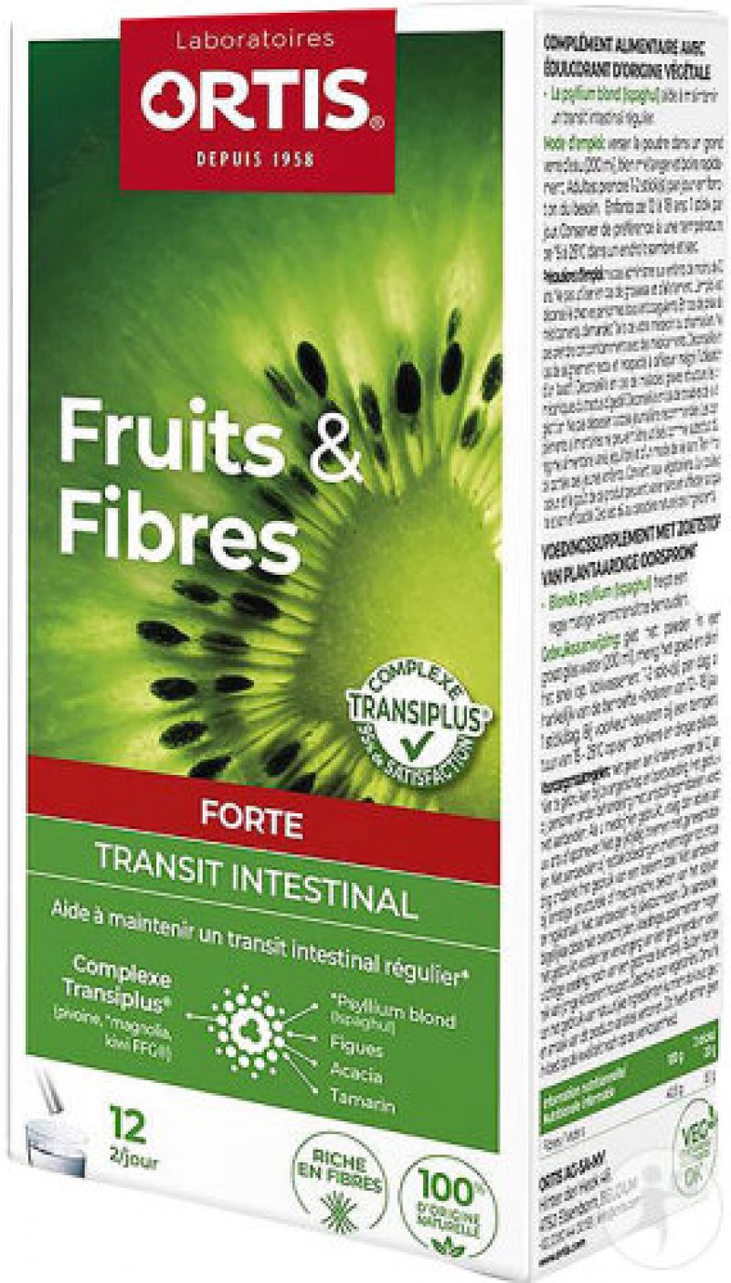 Ortis Vruchten En Vezels Forte Darmtransit Sticks 12x10g 