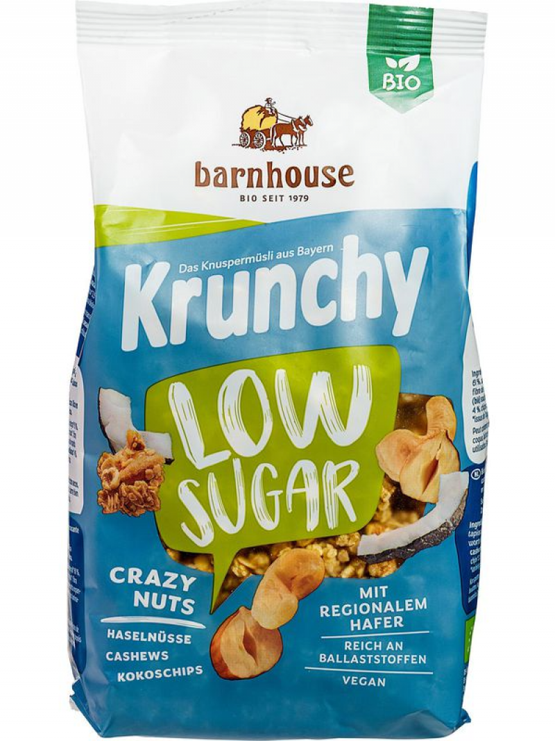 Krunchy crazy nuts 375g low sugar