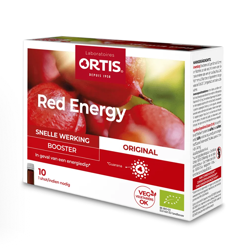 Red Energy met alcohol 
