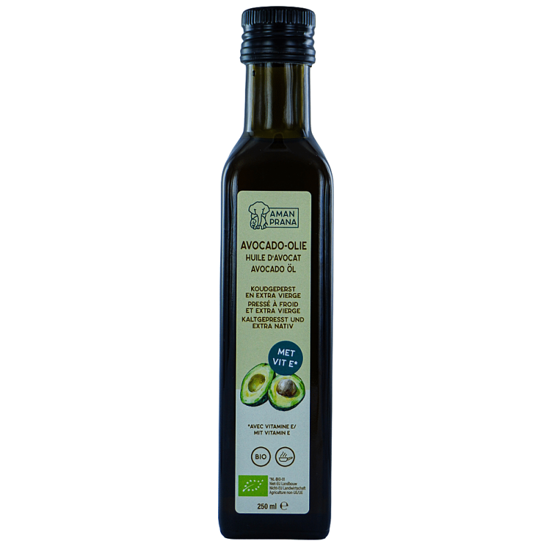 Koudgeperste en extra vierge avocado-olie
